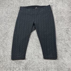 Prana Leggings Womens Medium Misty Knicker Yoga Capris Stretch Performance Black